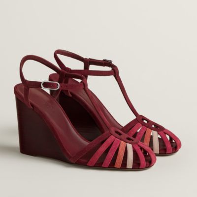 Red - Hermès women's leather sandals and slides | Hermès USA